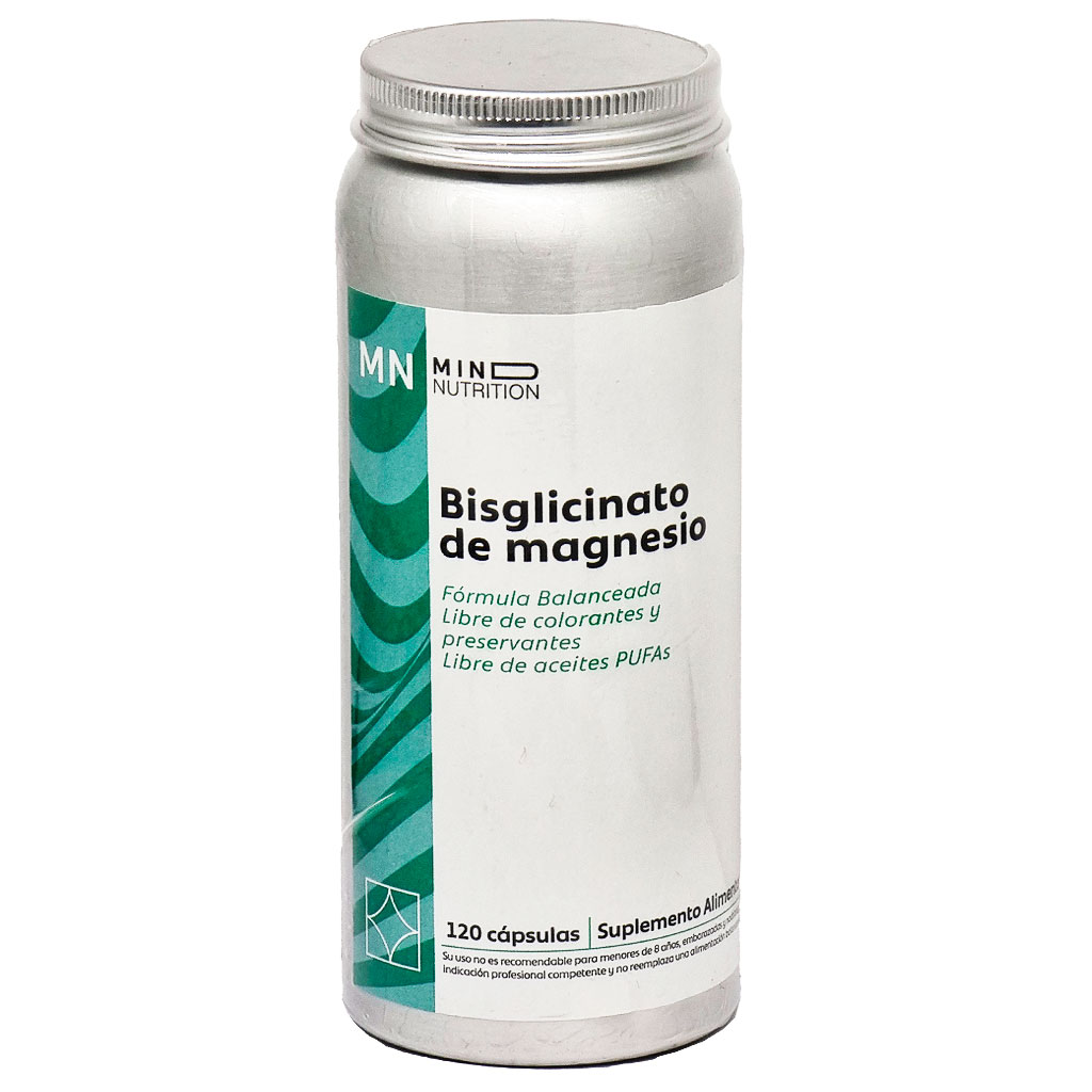 Bisglicinato de Magnesio 400 mg 120 Cápsulas Mind Nutrition