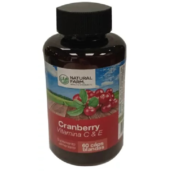 Cranberry Vitamina C y E 60 Cápsulas Duras Natural Farm