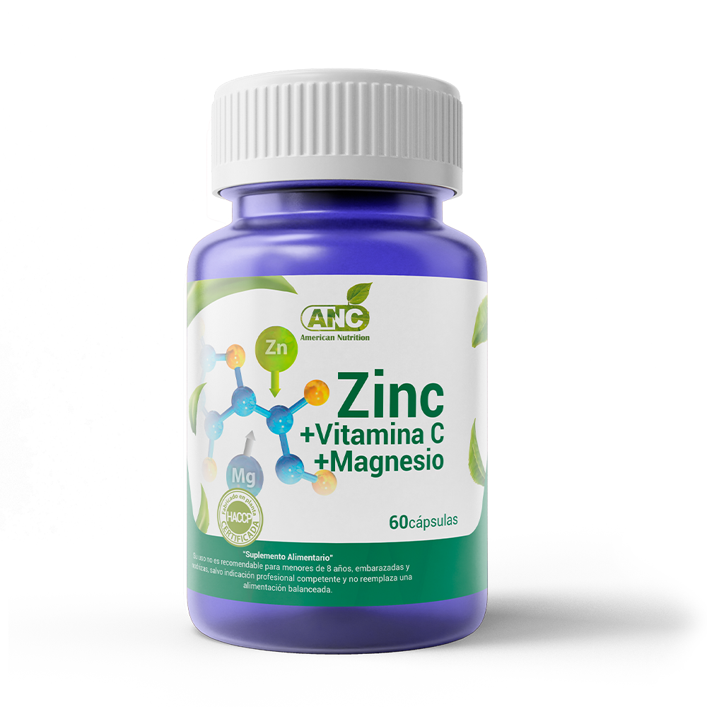 Zinc + Vit. C + Magnesio 60 Cápsulas ANC Ravepharma