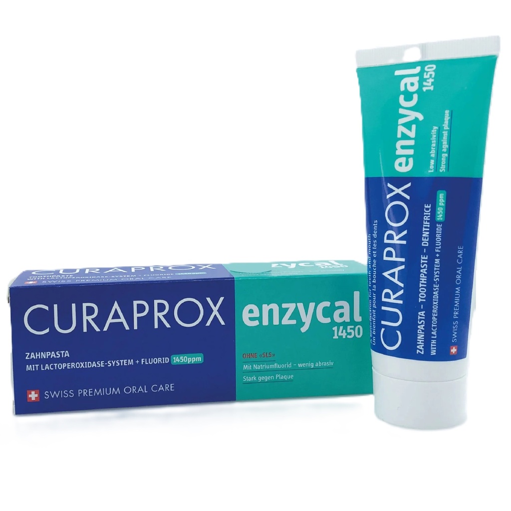 Curaprox Enzycal 1450 Pasta Dental con Enzimas 75 mL