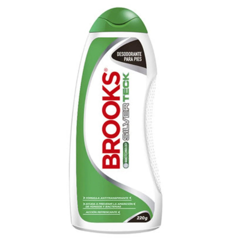 Brooks Silver Teck Talco Desodorante para Pies 220 g Davis