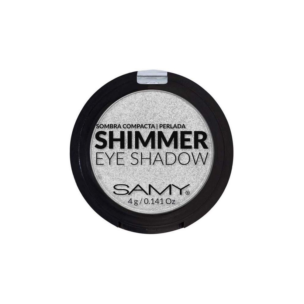 Samy Eye Shadow Sombra Mineral Shimmer 38 Blanco Acero