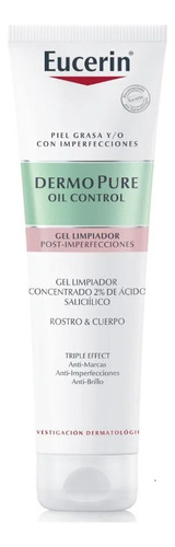 DermoPure Oil Control Gel Limpiador Triple 150 mL Eucerin