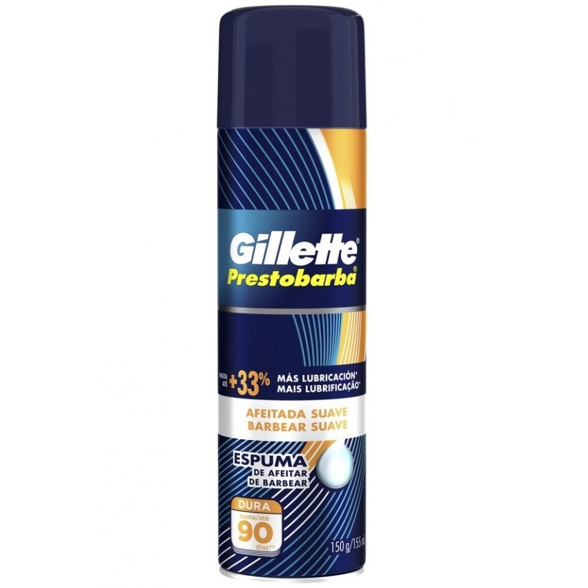 Gillette Prestobarba Afeitada Suave Espuma de Afeitar 150 mL