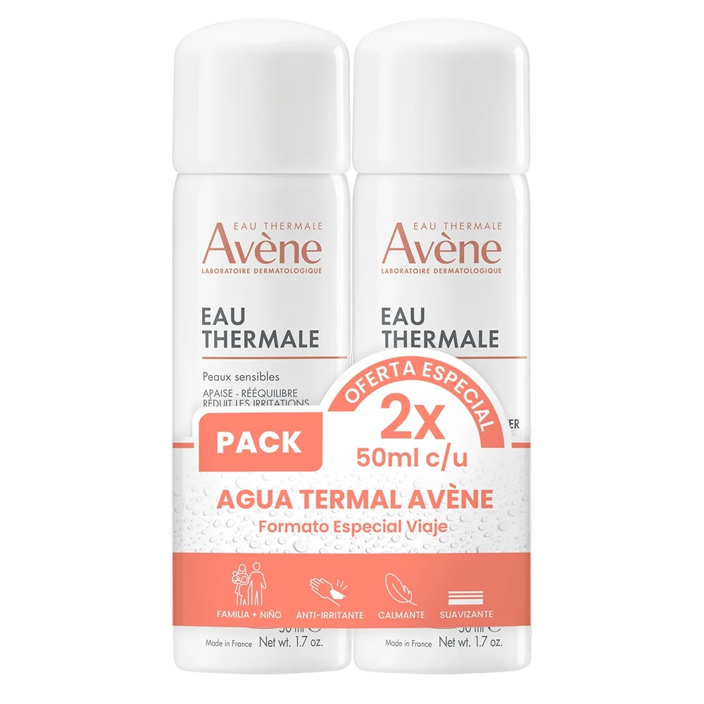 Avène Agua Termal Pack 2 x 50 mL Pierre Fabre