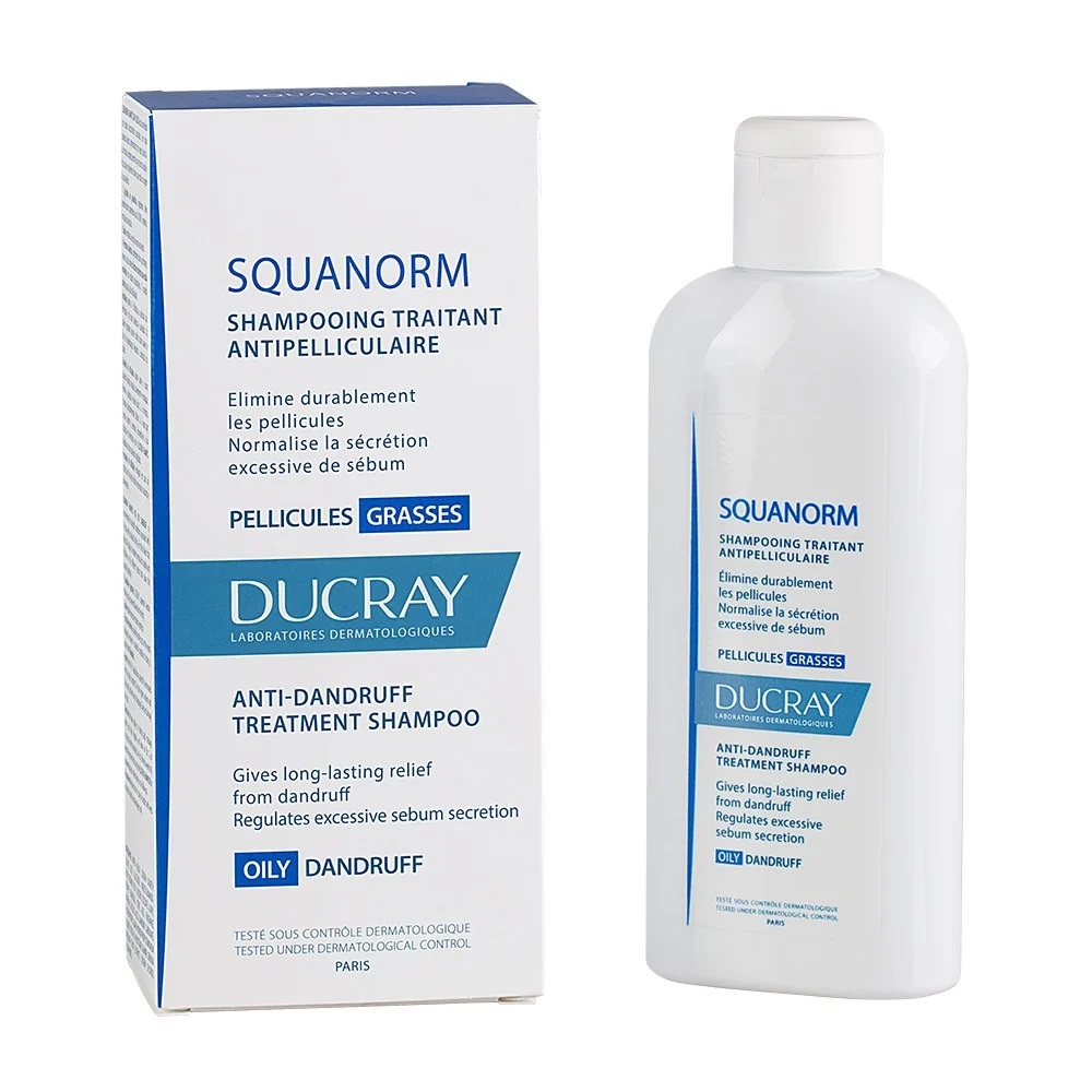 Squanorm Shampoo Caspa Grasa 200 mL Ducray