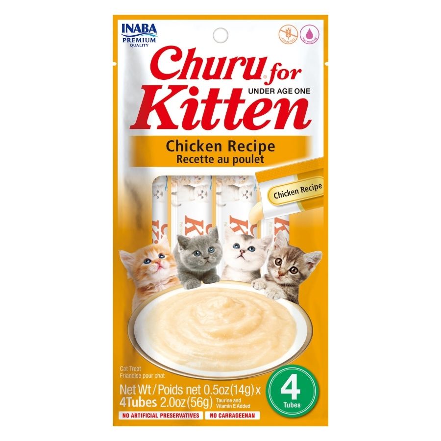 Churu for Kitten Pollo Snack Cremoso Gatitos 4 sachet x 14 g