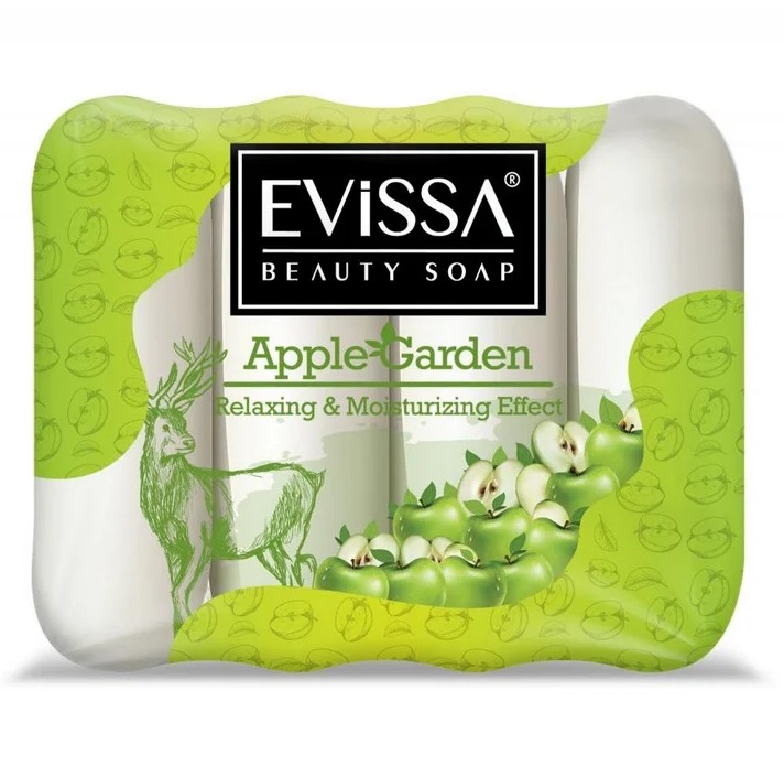 Evissa Beauty Soap Apple Garden 4 Jabones en Barra 70 g