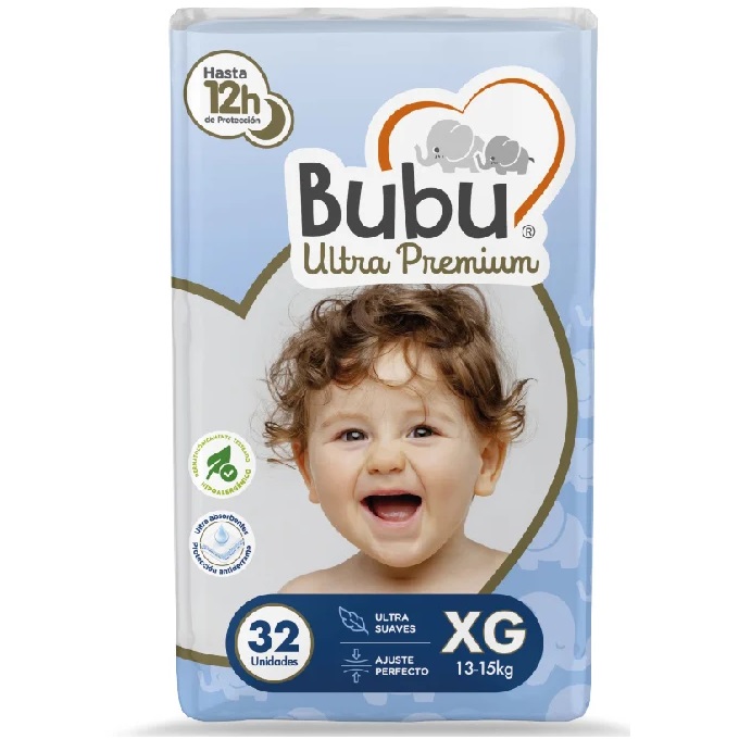 Bubu Ultra Premium Talla XG 13-15 Kg 32 Pañales