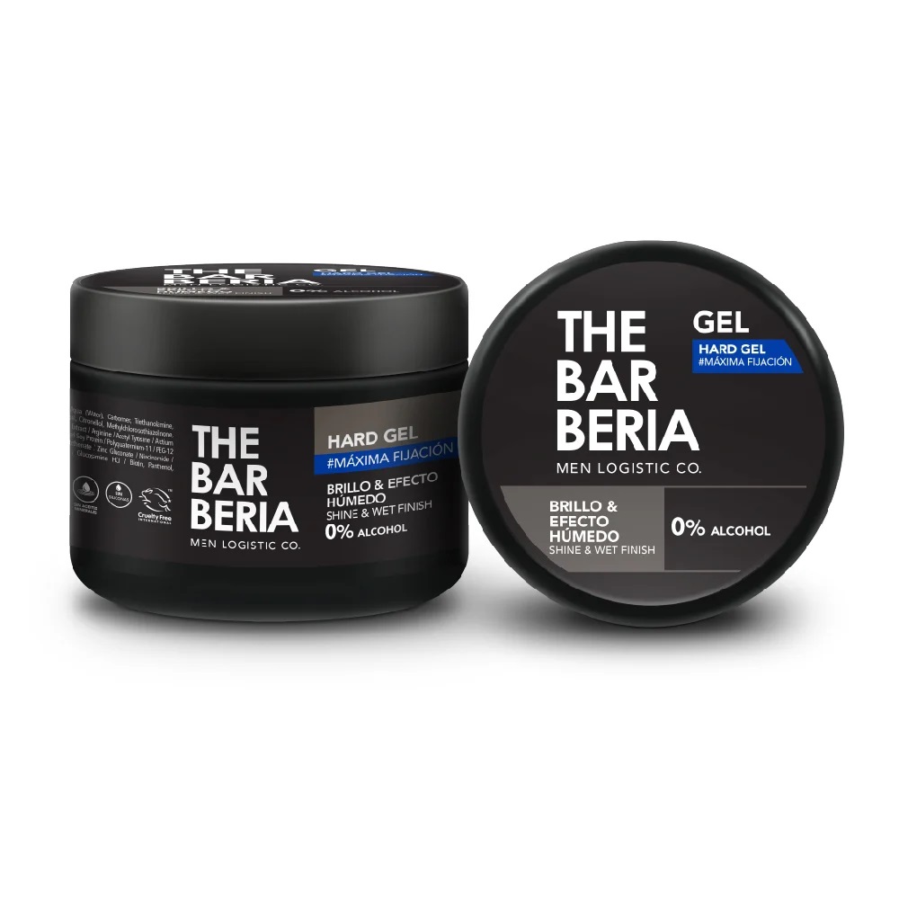 The Barberia 220 mL Gel Capilar Fijador Extra Fuerte Brillo y Efecto Húmedo StarBrands