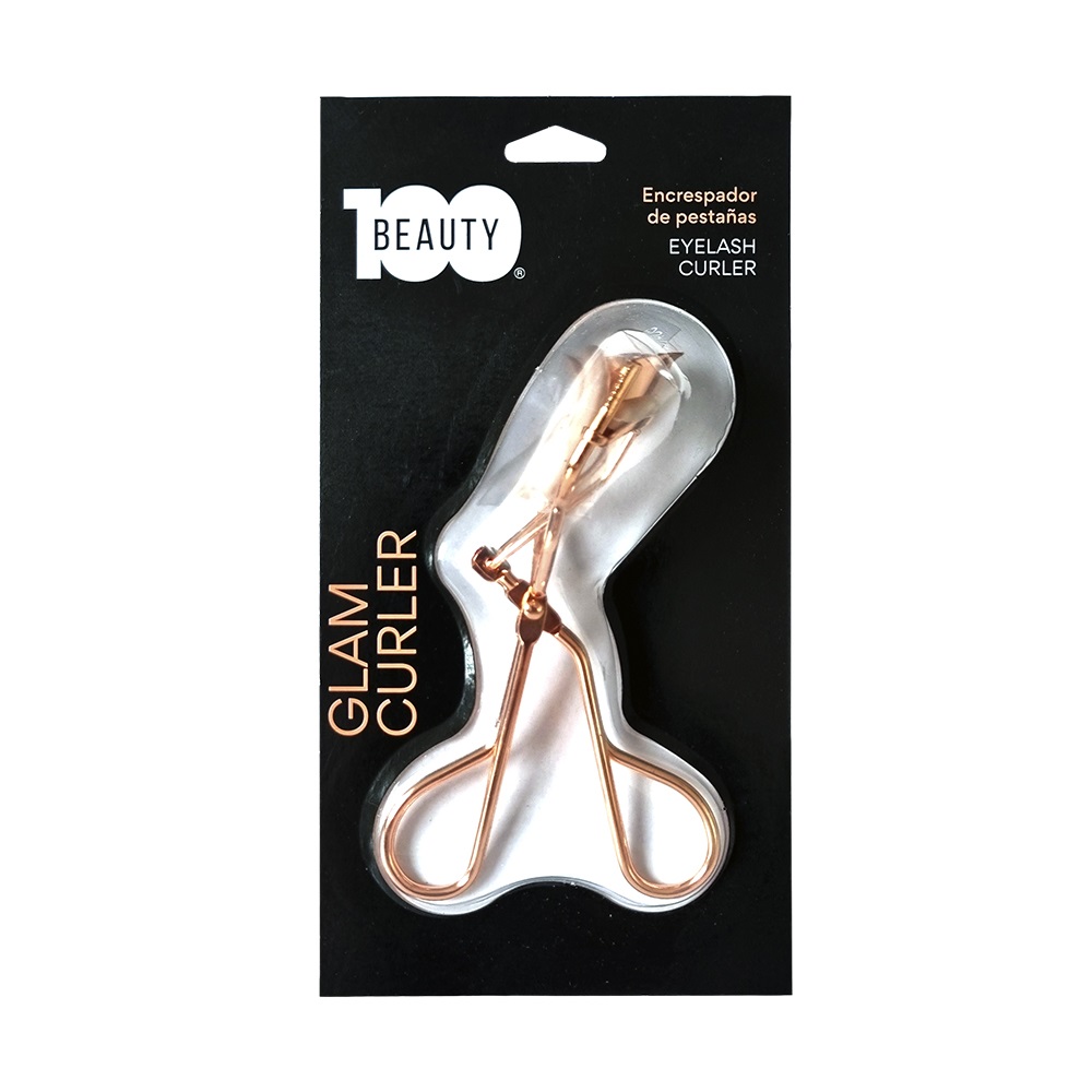 Encrespador de Pestañas Glam Premium con 2 Repuestos Beauty 100