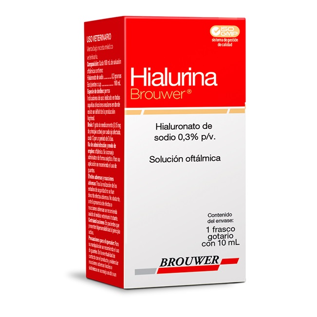 Hialurina 0,3 % Soluc. Oftálmica Perros 10 mL Brouwer