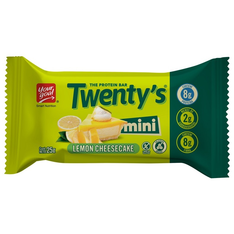 Twenty's mini Lemon Cheesecake Barra de Proteína 25 g Your Goal