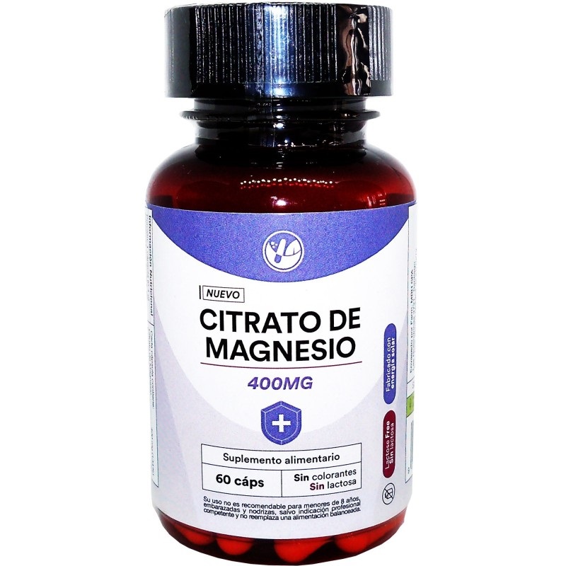 Citrato de Magnesio 400 mg 60 Cápsulas Natural Farm