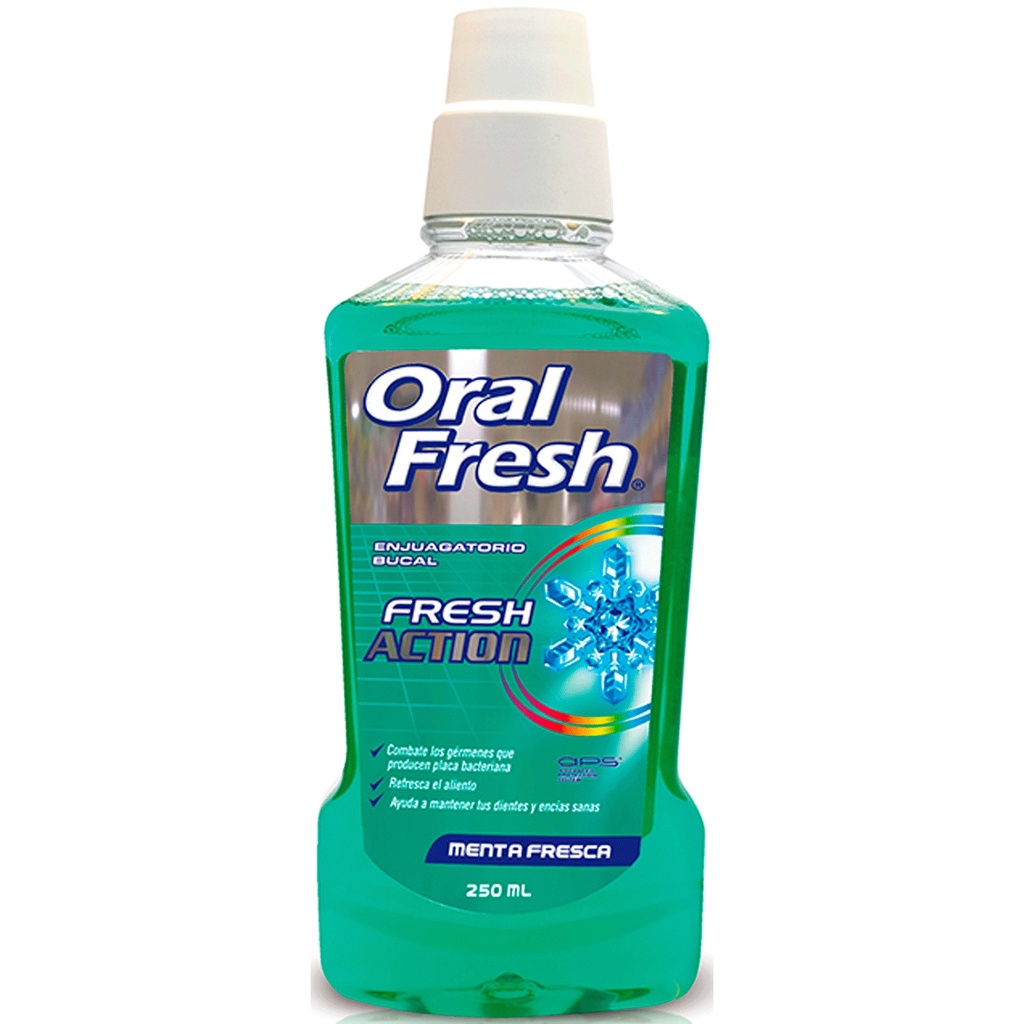 Oral Fresh Fresh Action Menta Fresca Enjuague Bucal 250 mL Maver