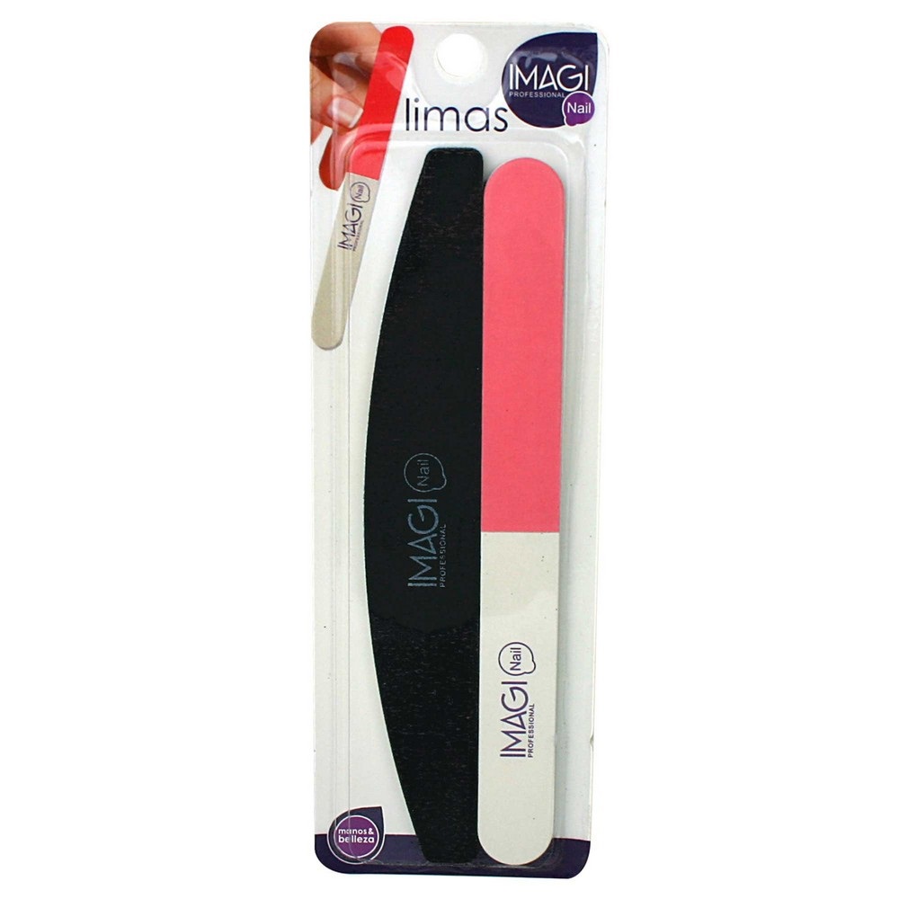 ImagiNail Lima Uñas Profesional 4 Vías + Lima Media Luna