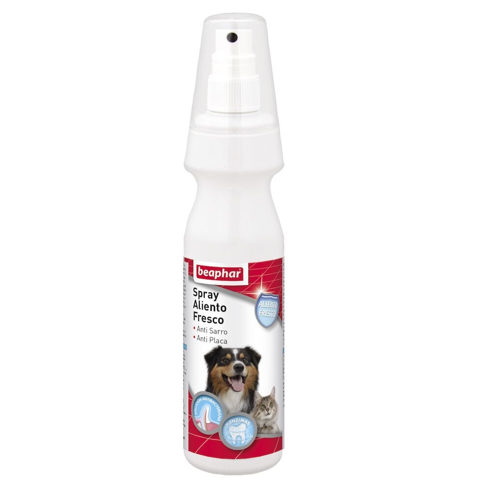 Beaphar Spray Aliento Fresco Anti Sarro con Enzimas Perro/Gato 150 mL