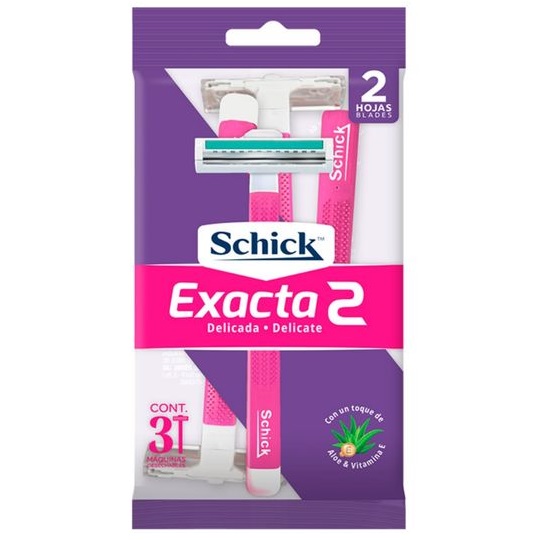 Schick Exacta 2 3 Máquinas de Afeitar Edgewell P.C.