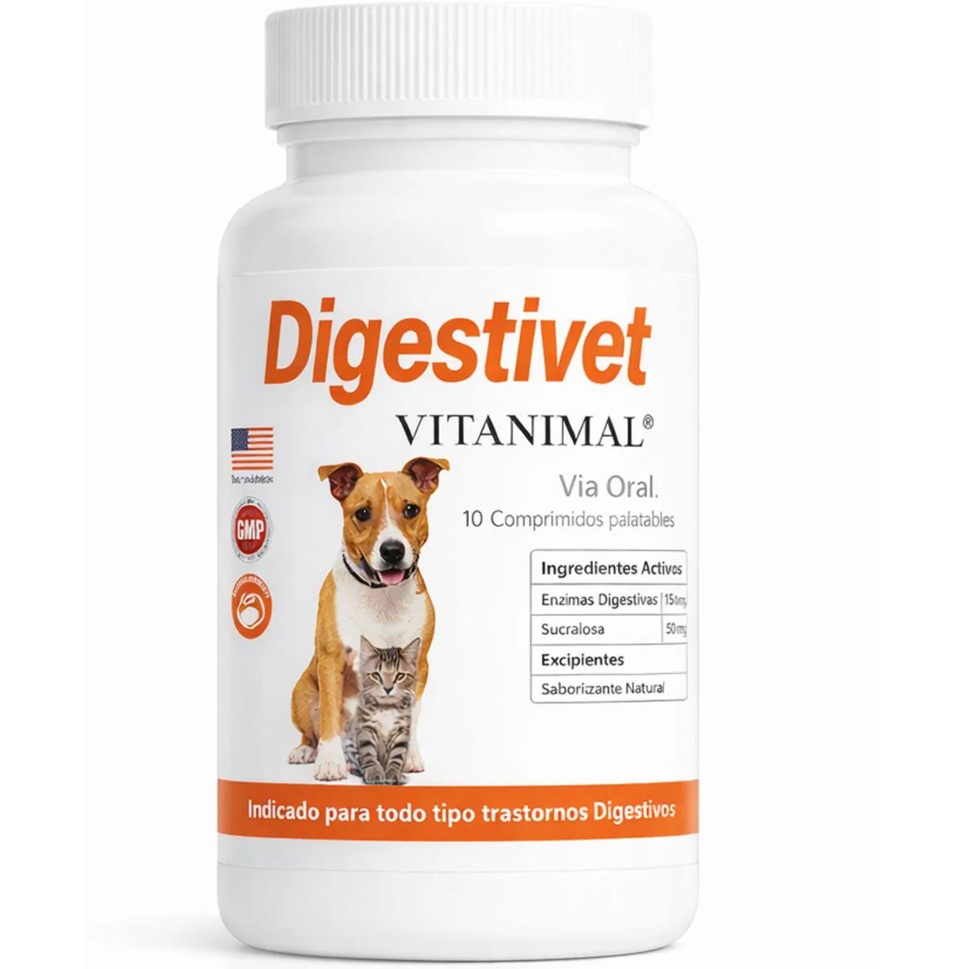 Digestivet 10 Comprimidos Gato/Perro Vitanimal