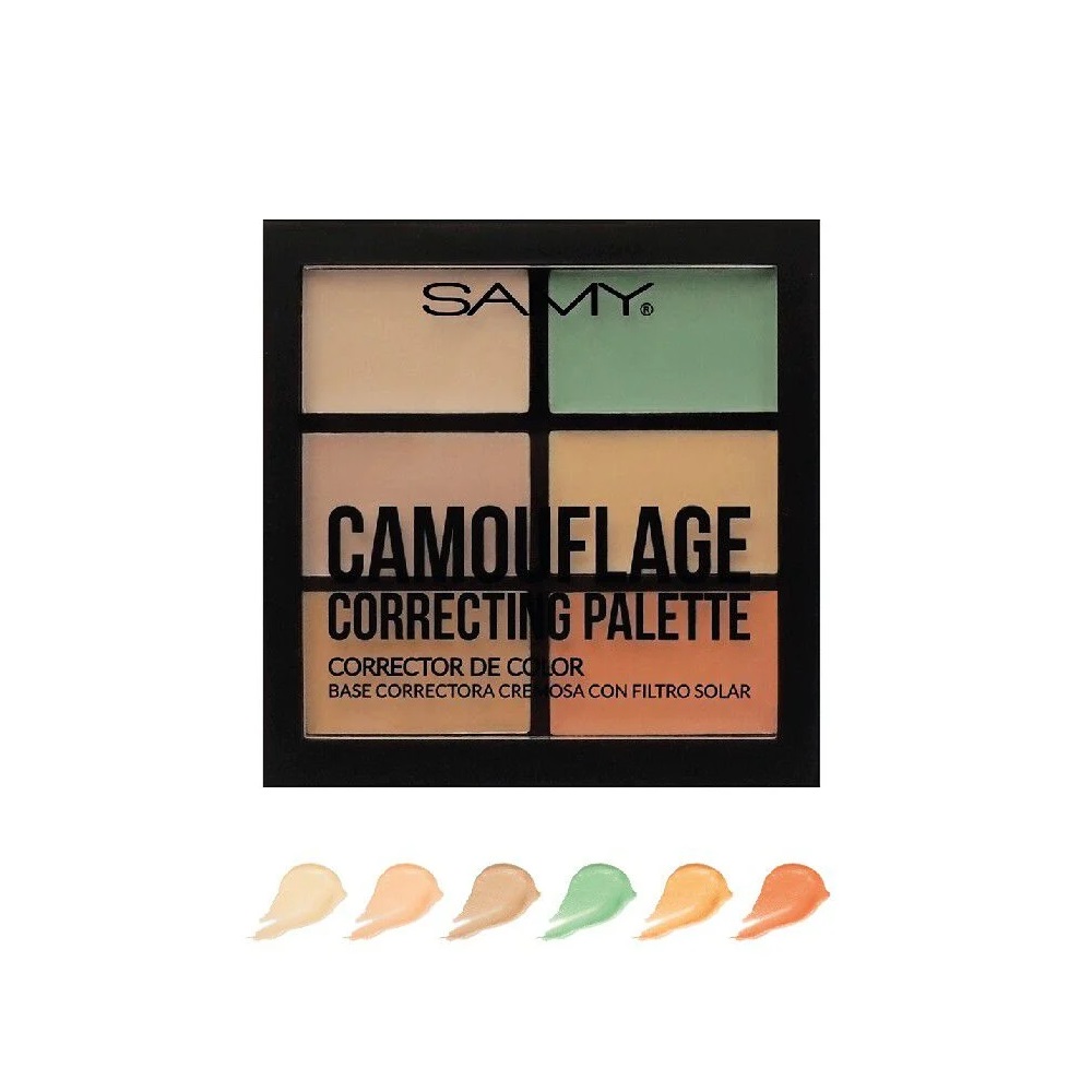 Samy Paleta Camouflage Corrector de Color Cremoso 6 Colores