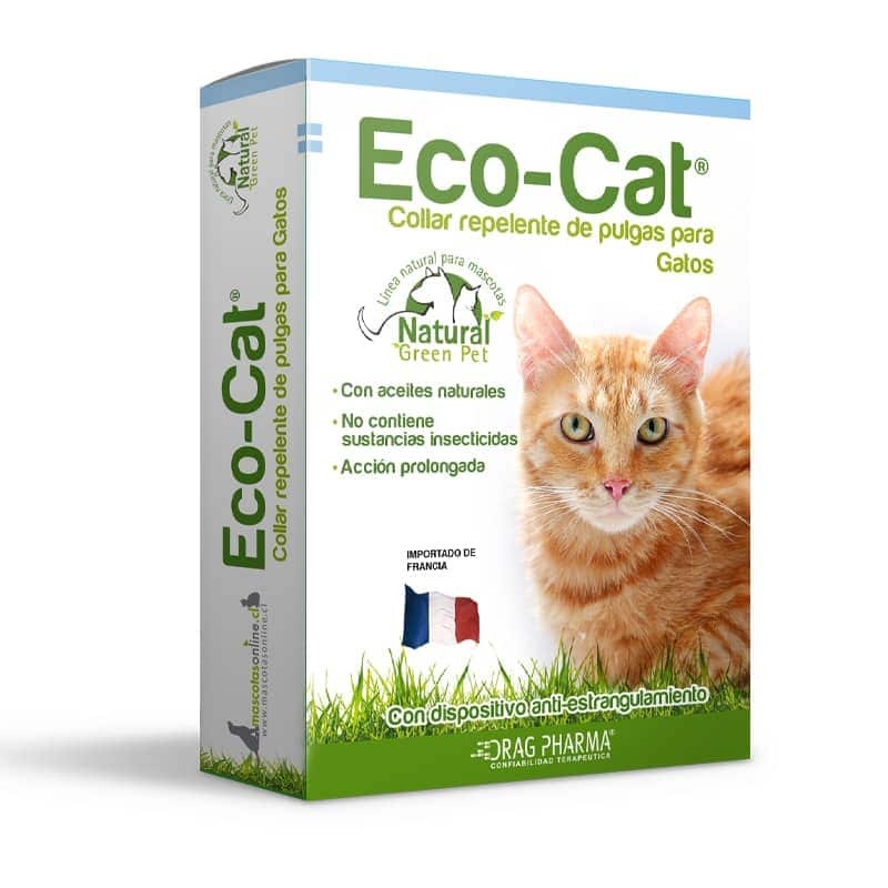 Eco-Cat Gatos Collar Repelente de Pulgas Drag Pharma
