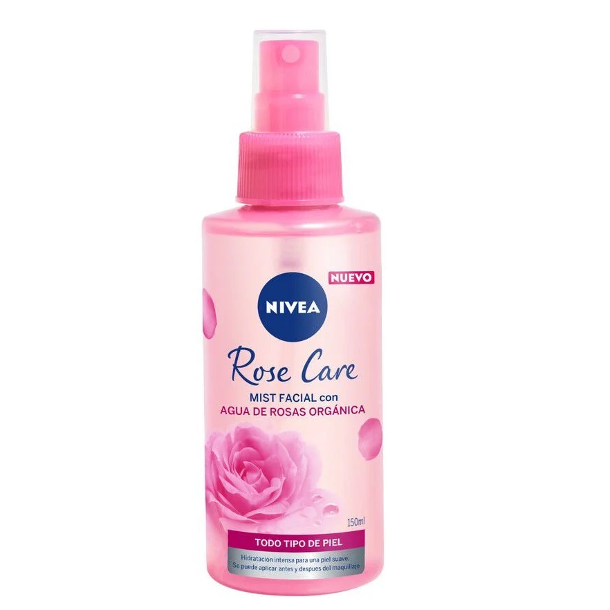 Nivea Rose Care Mist Facial Refrescante con Agua de Rosas 150 mL