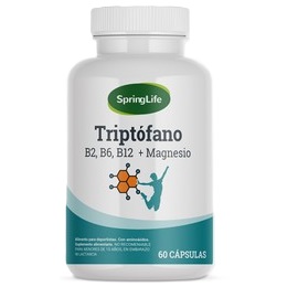 Triptófano B1 B6 B12 Magnesio 60 Cápsulas SpringLife