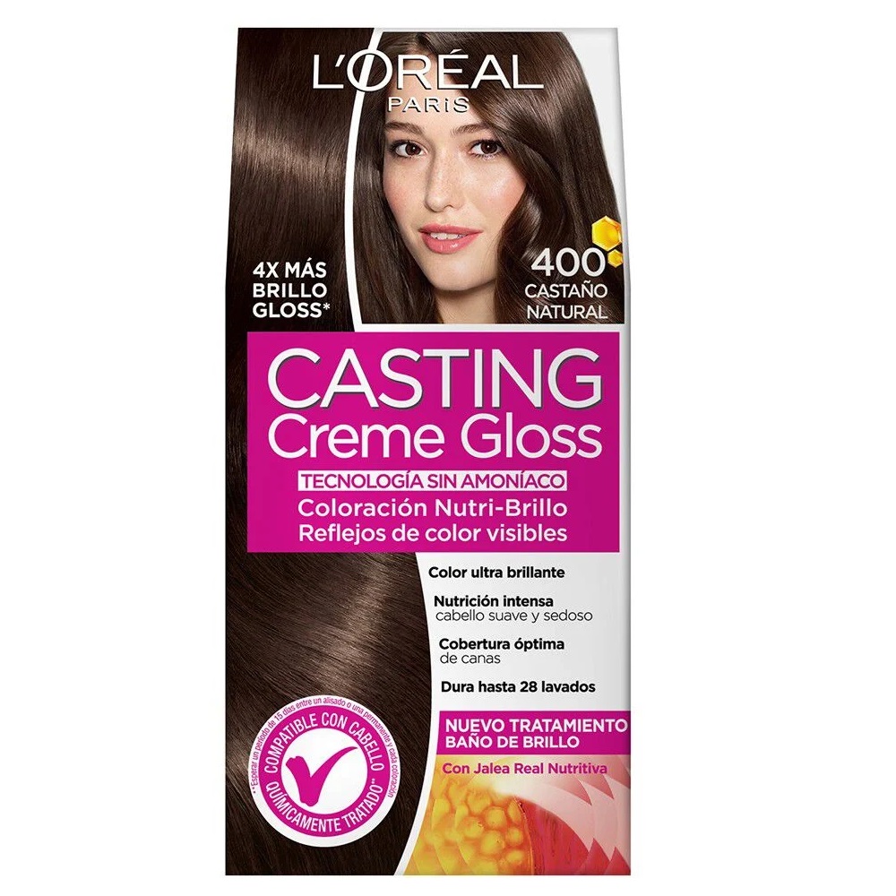 Casting Creme Gloss 400 Castaño Tintura Temporal L'oreal