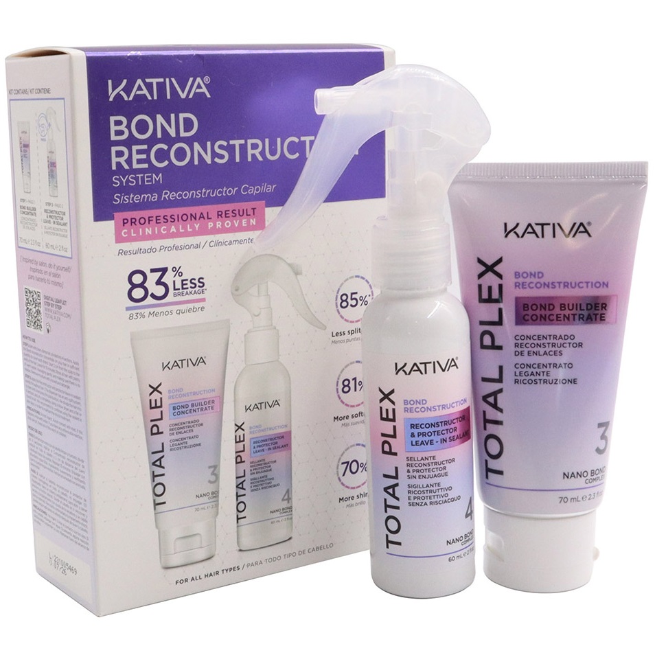 Kativa Kit Sistema Reconstructor Capilar Profesional Total Plex