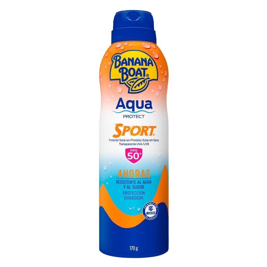 Banana Boat Aqua Protect Sport FPS 50+ Bloqueador Spray 170 g