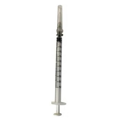 Jeringa de Insulina Tuberculina 1 mL (100 UI) Luer Slip 27 G x 1/2" Cranberry