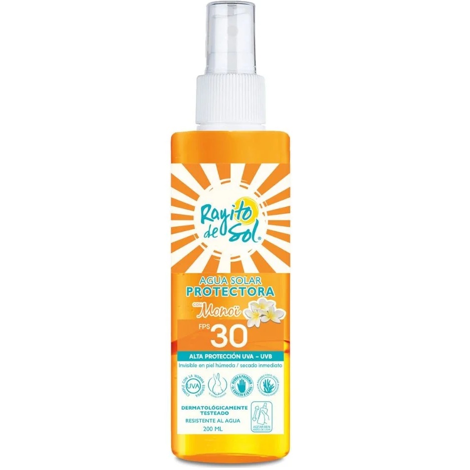 Rayito de Sol Agua Solar Protectora Monoi FPS30 200 mL