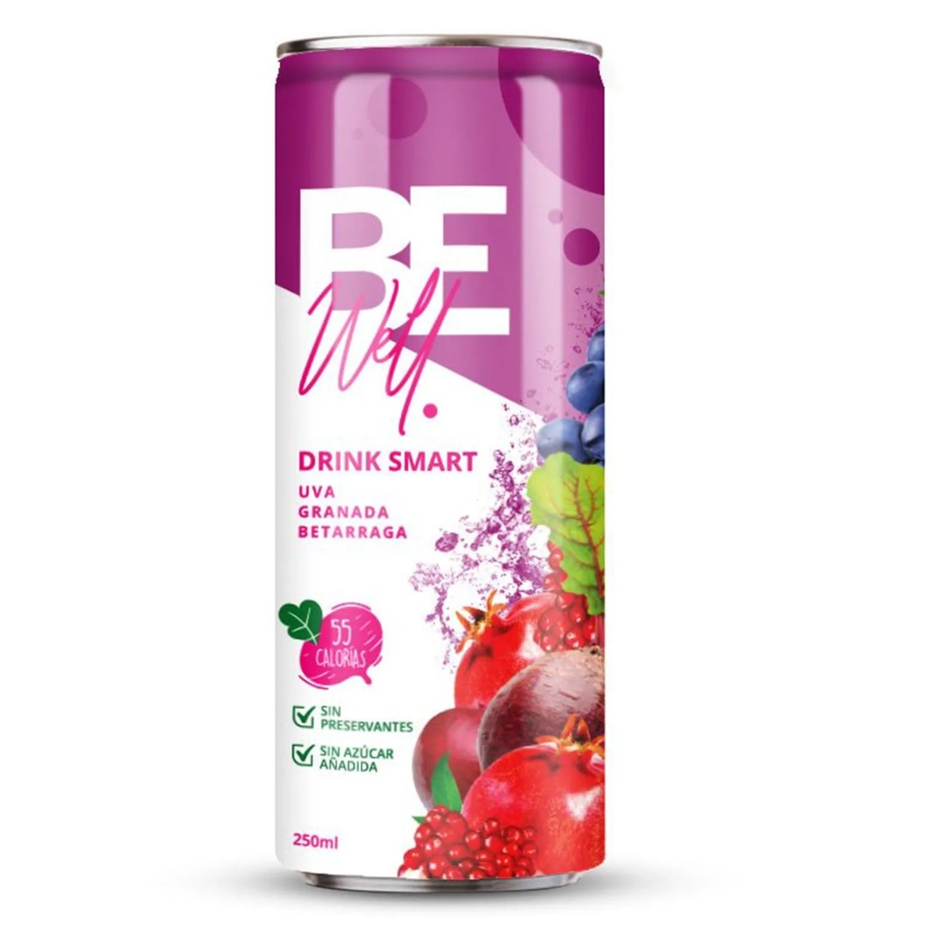 Be Well Uva Granada Betarraga 250 mL