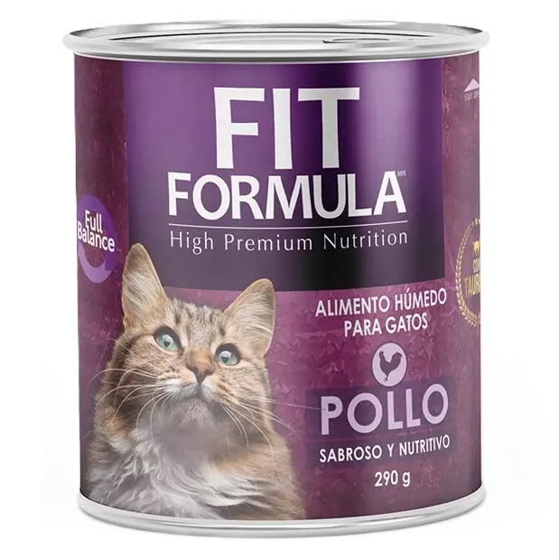 Fit Formula Gatos Alimento Húmedo Pollo Lata 290 g