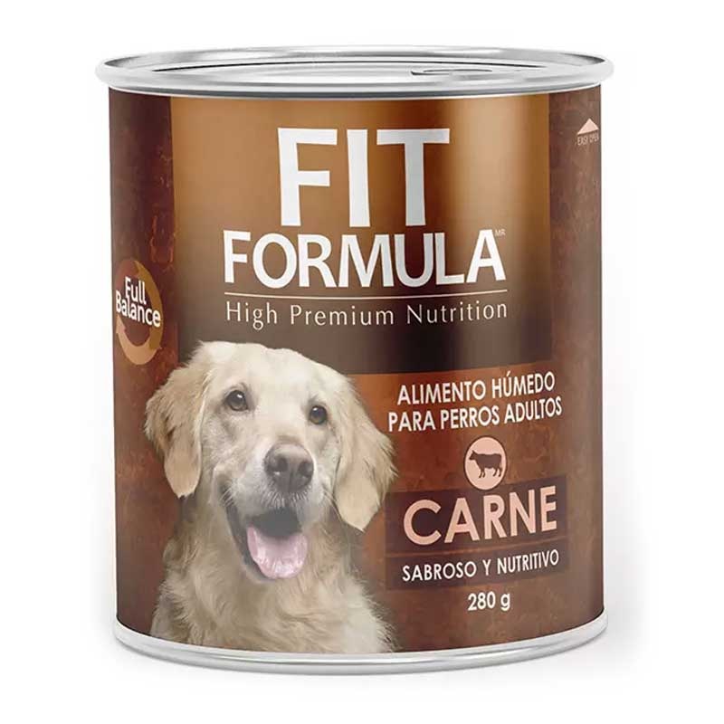 Fit Formula Perro Adulto Alimento Húmedo Carne Lata 280 g