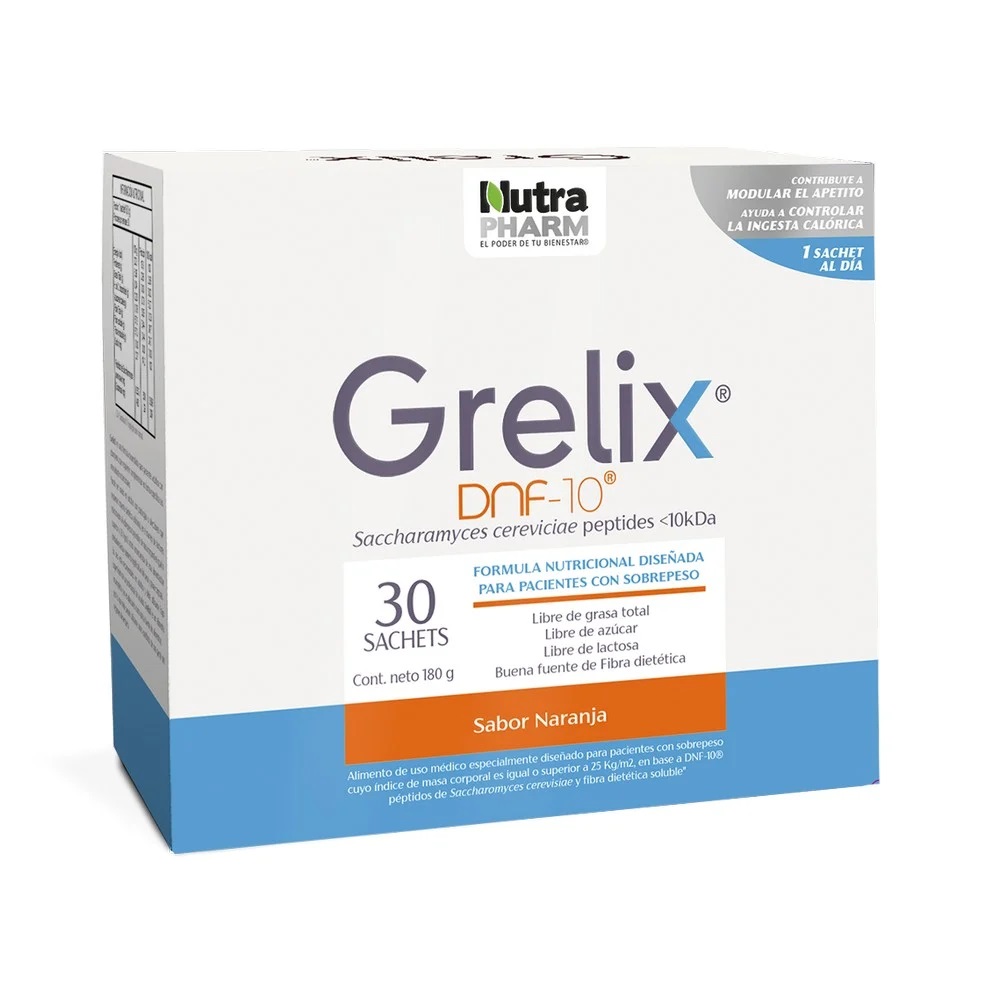Grelix Dnf-10 Sabor Naranja 30 Sachets Nutrapharm