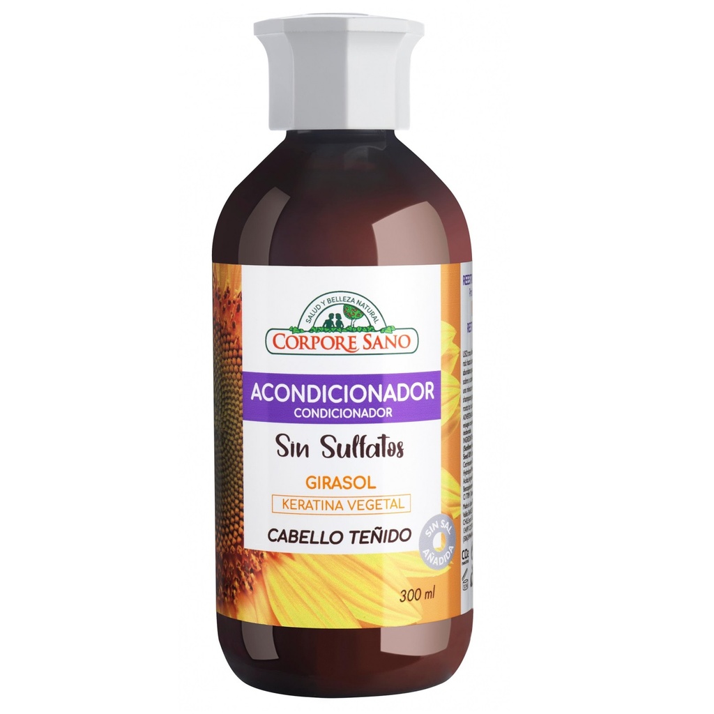 Corpore Sano Sin Sulfatos Girasol Acondicionador Cabello Teñido 300 mL