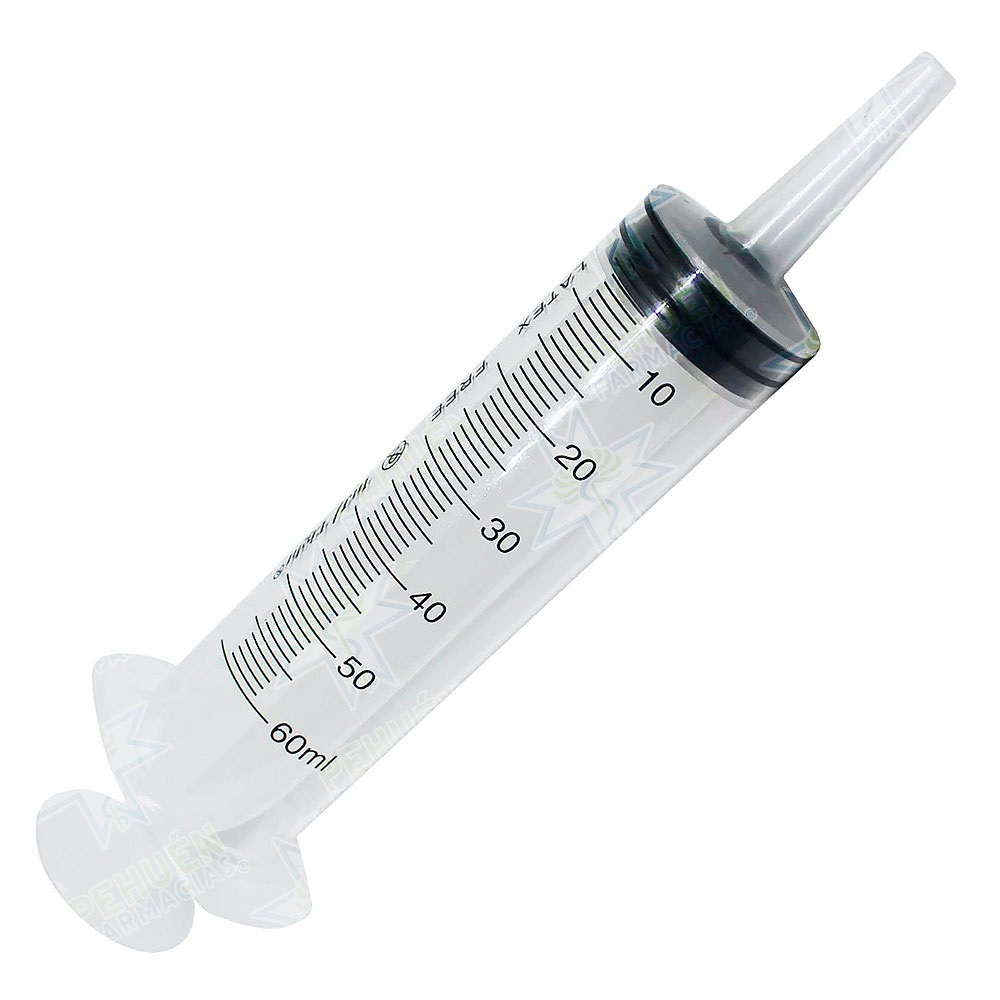 Jeringa 60 mL Punta Catéter Desechable Estéril Reutter Cranberry