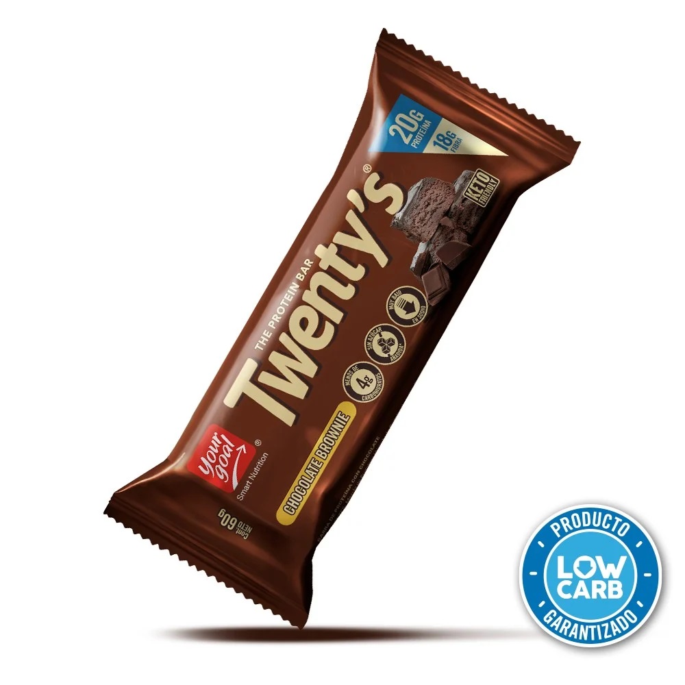 Twenty's Chocolate Brownie Barra de Proteína 60 g Your Goal