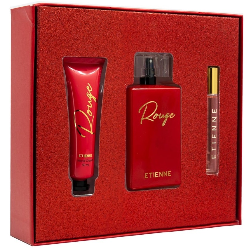 Rouge Eau de Parfum Spray 100 mL + Perfumero 10 mL + Crema 50 g Etienne