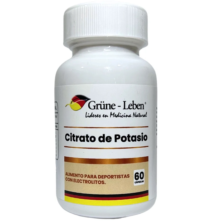 Citrato de Potasio 500 mg 60 Cápsulas Grune Leben