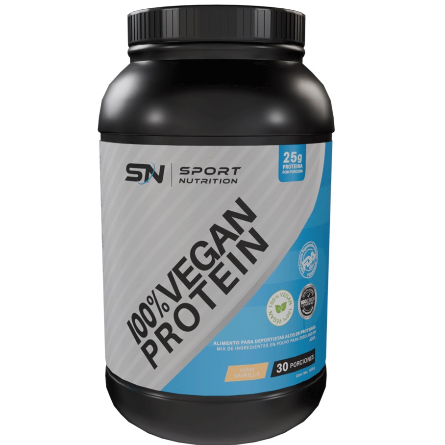 Proteina Vegana Sabor Vainilla Polvo 1000 g Sport Nutrition