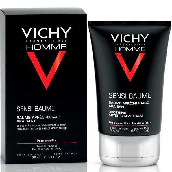 Vichy Homme Sensi-Baume Bálsamo After Shave Calmante Pieles Sensibles 75mL