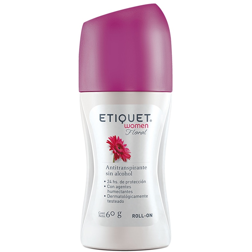 Etiquet Women Floral 24 h Antitranspirante Roll-On 60 g GSK