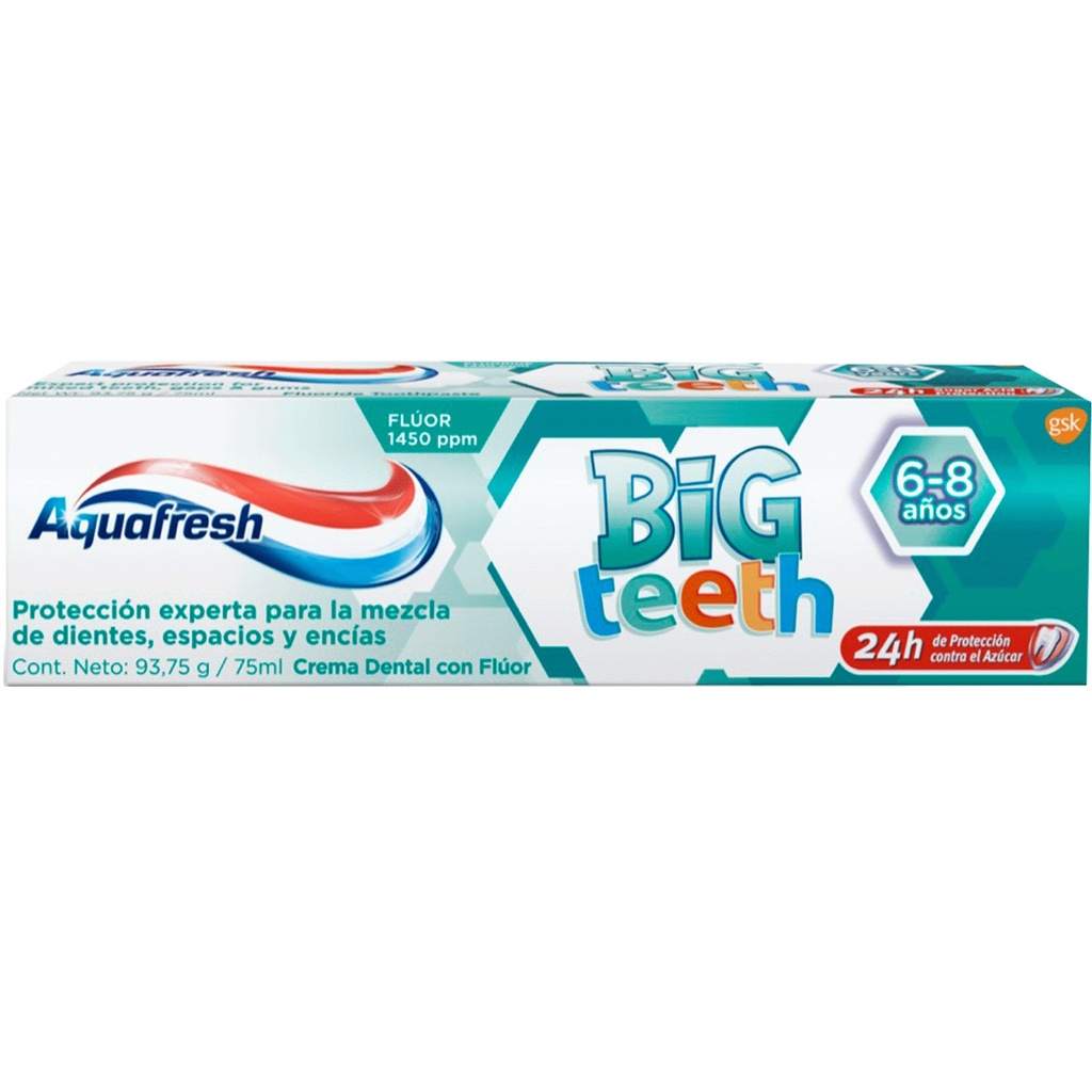 Aquafresh Big Teeth 6-8 años Pasta Dental 94 g GSK