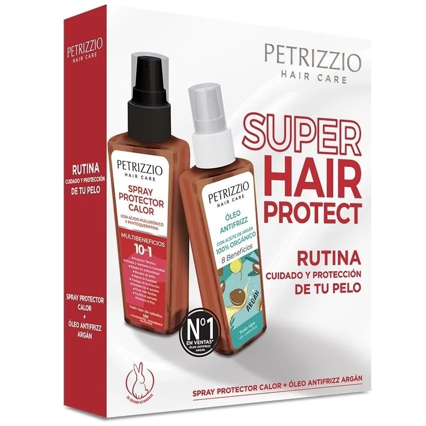 Super Hair Protect Set Spray Protector de Calor + Óleo Antifrizz Petrizzio