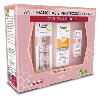 Estuche Anti-Pigment Anti Manchas y Protección Solar con Thiamidol Serum Dual+Prot. Solar Pigment Control +Crema Día Eucerin
