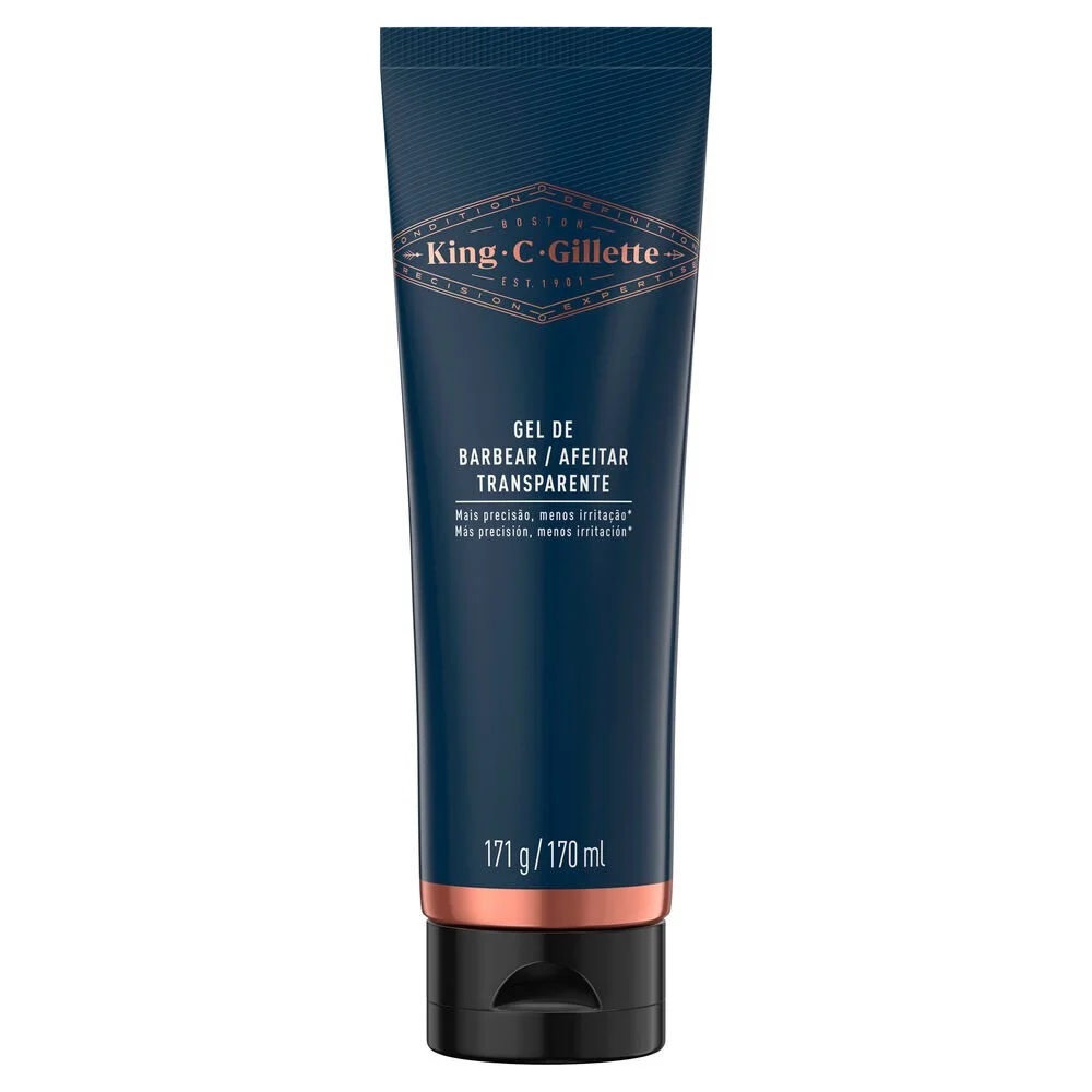 King-C-Gillette Gel de Afeitar Transparente 170 mL