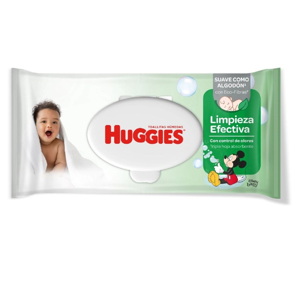 Huggies Limpieza Efectiva 48 Toallitas Húmedas Kimberly Clark