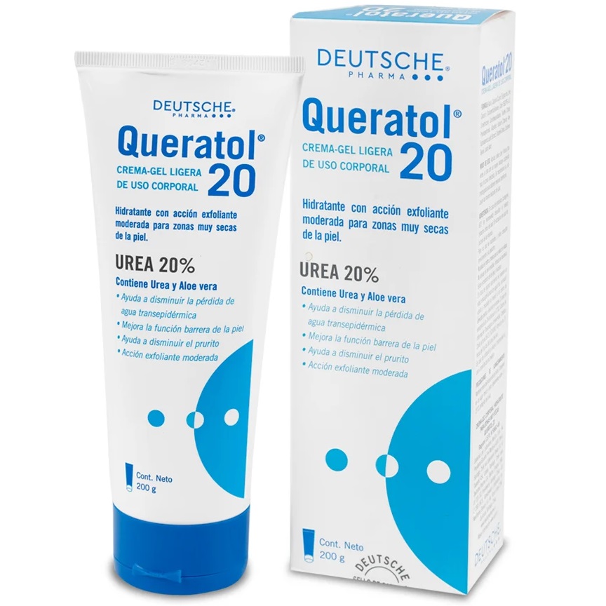Queratol 20 Crema Gel Ligera Urea 20% y Aloe Vera 200 g Deutsche